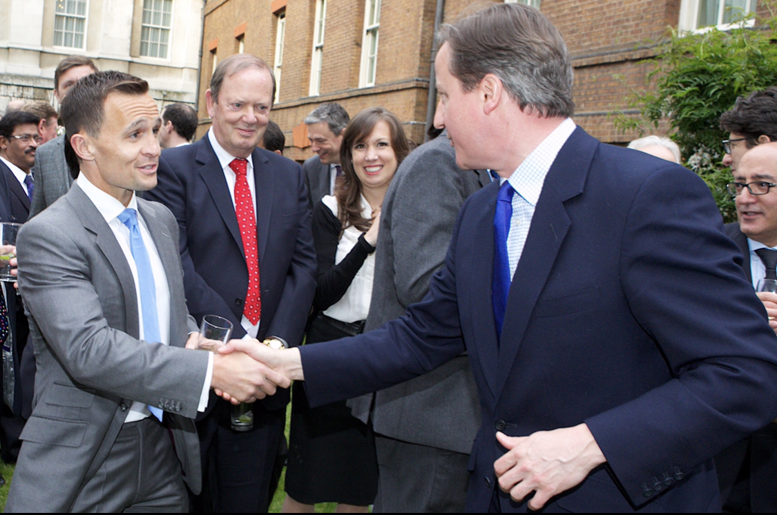 Dean Kelly with David Cameron